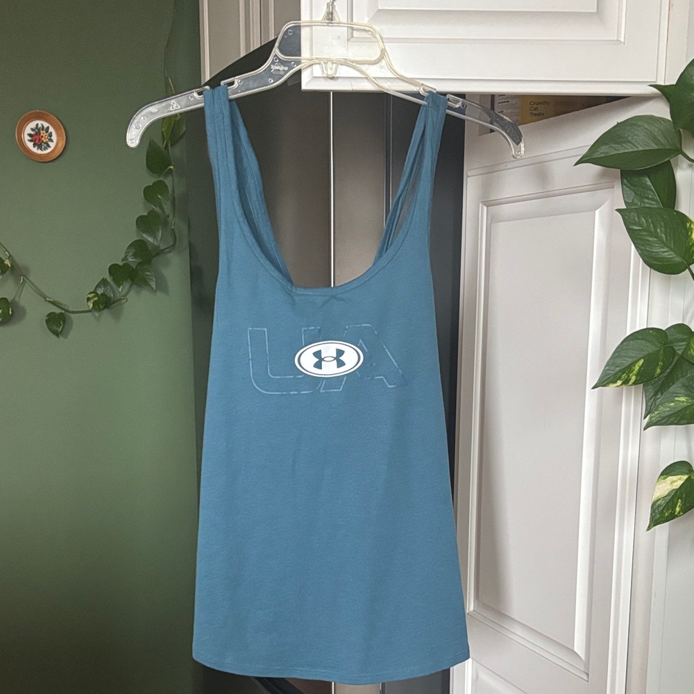 Under Armour Teal Graphic Racerback Tank